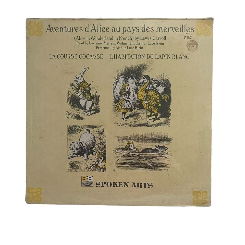 Aventures d'Alice At Pays Des Merveilles Vinyl HTF New Sealed! In French